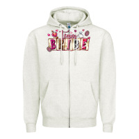 Oatmeal Heather team bride Zipper Hoodie - texasbilliewilder