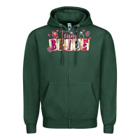 Sports Green team bride Zipper Hoodie - texasbilliewilder