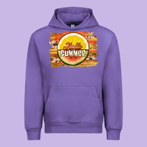 Hello Summer Watermelon Lemon Urban Hoodie Designed By Jasminsmagicworld