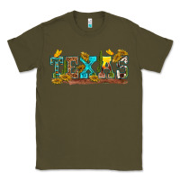 Army Green texas Classic Tee - texasbilliewilder