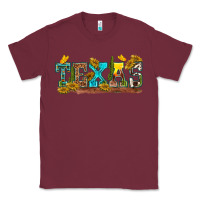 Burgundy texas Classic Tee - texasbilliewilder
