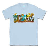 Dusty Blue texas Classic Tee - texasbilliewilder