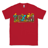 Red texas Classic Tee - texasbilliewilder