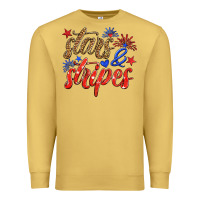 Antique Gold stars and stripes Premium Sweatshirt - HRA Design Shop