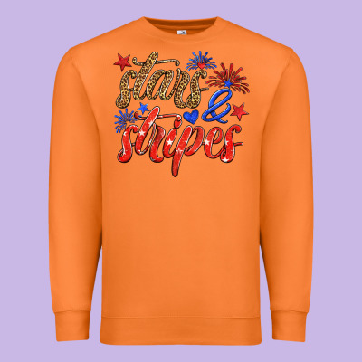 Stars And Stripes Premium Sweatshirt Designed By Hra Design Shop