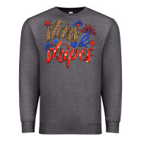 Charcoal Heather stars and stripes Premium Sweatshirt - HRA Design Shop