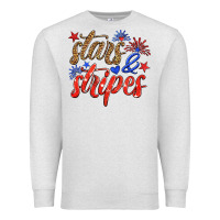 Oatmeal Heather stars and stripes Premium Sweatshirt - HRA Design Shop