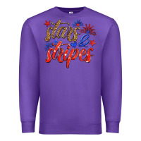 Purple stars and stripes Premium Sweatshirt - HRA Design Shop