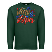 Sports Green stars and stripes Premium Sweatshirt - HRA Design Shop