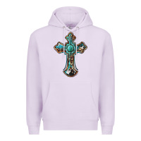 Lilac western cross Premium Hoodie - BarkalooDesign