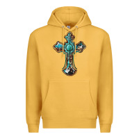 Mustard western cross Premium Hoodie - BarkalooDesign