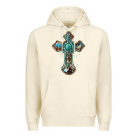 Sandshell western cross Premium Hoodie - BarkalooDesign