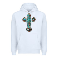 White western cross Premium Hoodie - BarkalooDesign