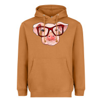 Meerkat pig with red glasses Heavyweight Hoodie - RanaPortraitStore