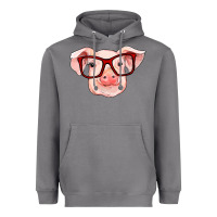 Storm pig with red glasses Heavyweight Hoodie - RanaPortraitStore