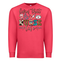 Cardinal livin' that nurse life Premium Sweatshirt - FaDigitalArtStudio