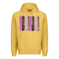 Antique Gold pink glitter leopard brushstroke background Premium Hoodie - RanaPortraitStore