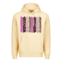Pina Colada pink glitter leopard brushstroke background Premium Hoodie - RanaPortraitStore