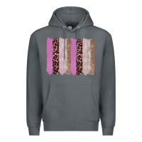 Rock pink glitter leopard brushstroke background Premium Hoodie - RanaPortraitStore