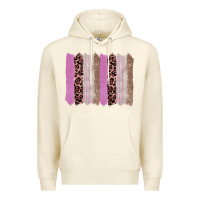 Sandshell pink glitter leopard brushstroke background Premium Hoodie - RanaPortraitStore