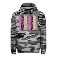 Slate Camo pink glitter leopard brushstroke background Premium Hoodie - RanaPortraitStore
