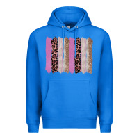 True Royal pink glitter leopard brushstroke background Premium Hoodie - RanaPortraitStore