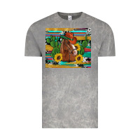 Cloud Rock western horse cowboy hat cactus sunflowers glitter cowhide serape turq Vintage Tee - Artiststas