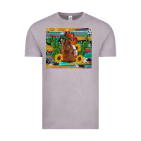 Vintage Zinc western horse cowboy hat cactus sunflowers glitter cowhide serape turq Vintage Tee - Artiststas