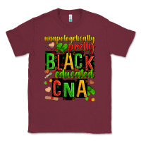 Burgundy unapologetically pretty black and educated cna zillion Classic Tee - Zillion Design Studio