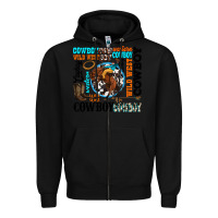 Black western cowboy wild west Zipper Hoodie - texasbilliewilder