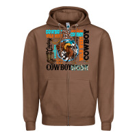 Chestnut western cowboy wild west Zipper Hoodie - texasbilliewilder