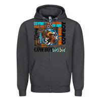 Smoke western cowboy wild west Zipper Hoodie - texasbilliewilder