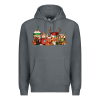 Rock Reindeer Christmas Coffee Cups Premium Hoodie - Jasminsmagicworld