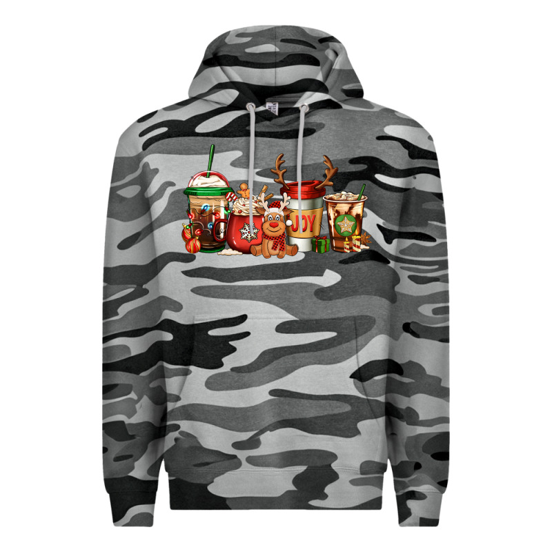 Reindeer Christmas Coffee Cups Premium Hoodie by Jasminsmagicworld | Teevron