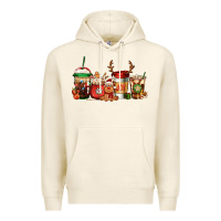 Tofu Reindeer Christmas Coffee Cups Premium Hoodie - Jasminsmagicworld