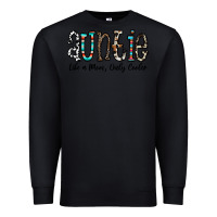 Black auntie  like a mom, only cooler Premium Sweatshirt - CowhideDigitalArt