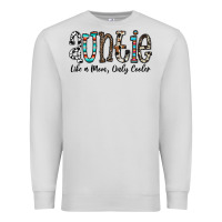 Dove Grey auntie  like a mom, only cooler Premium Sweatshirt - CowhideDigitalArt