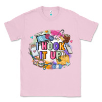 Bubblegum Pink i hook it up  sewing Classic Tee - Zillion Design Studio