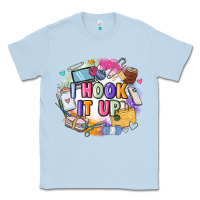 Dusty Blue i hook it up  sewing Classic Tee - Zillion Design Studio