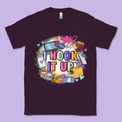 I Hook It Up  Sewing Classic Tee Designed By Zillion Design Studio
