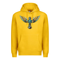 Lemon western cross wings Premium Hoodie - BarkalooDesign