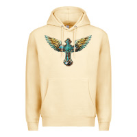 Pina Colada western cross wings Premium Hoodie - BarkalooDesign