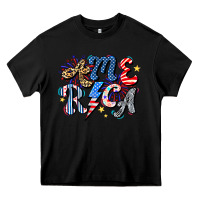 Black America Heavy Core Tee - CowhideDigitalArt