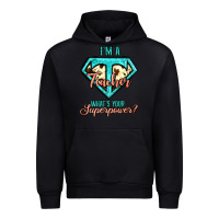 Black i'm a teacher what's your superpower cowhide Urban Hoodie - Jasminsmagicworld