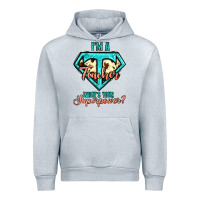 Heather Grey i'm a teacher what's your superpower cowhide Urban Hoodie - Jasminsmagicworld