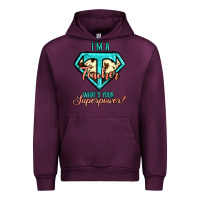 Mauve Wine i'm a teacher what's your superpower cowhide Urban Hoodie - Jasminsmagicworld
