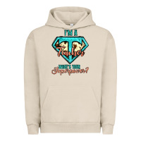 Pigment French Oak i'm a teacher what's your superpower cowhide Urban Hoodie - Jasminsmagicworld