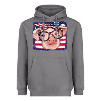 Storm american flag pig Heavyweight Hoodie - RanaPortraitStore