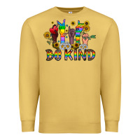 Antique Gold be kind Premium Sweatshirt - CowhideDigitalArt