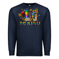 Navy be kind Premium Sweatshirt - CowhideDigitalArt